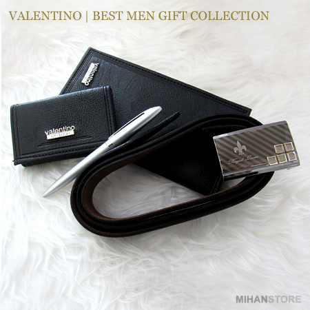 ست مردانه کیف کمربند جاکلیدی امیلیو والنتینو Emilio Valentino